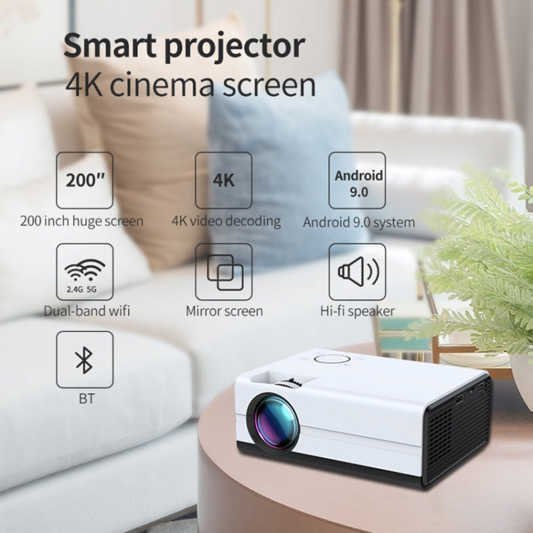 T01 800x480 2200 Lumens Mini LCD Digital Projector, Basic Version, AU Plug(White Black) - Consumer Electronics by buy2fix | Online Shopping UK | buy2fix