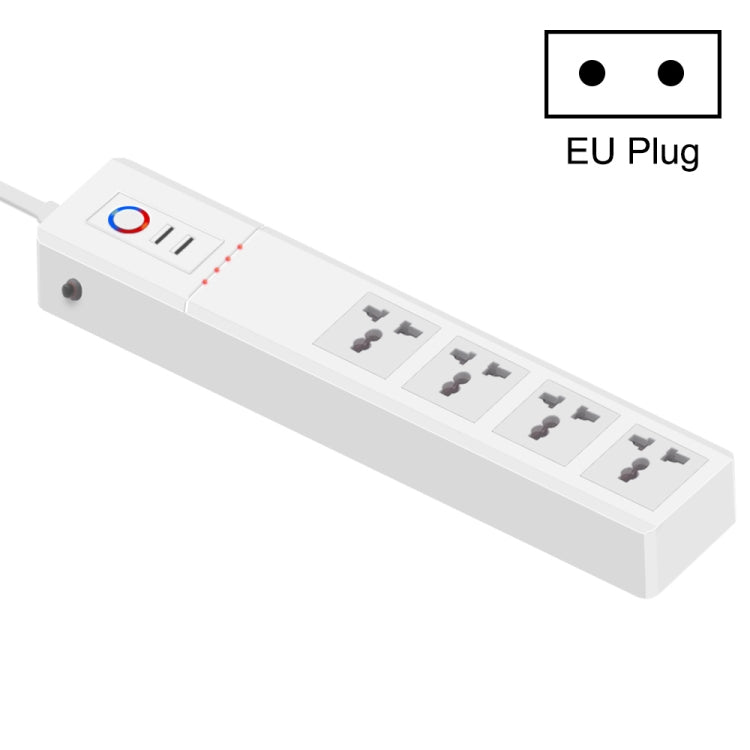 ZigBee 10A SM-SO306-M 4 Holes + 2 USB Multi-purpose Smart Power Strip(EU Plug) - Consumer Electronics by buy2fix | Online Shopping UK | buy2fix