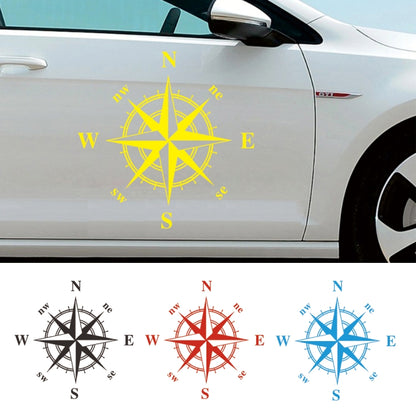 D-366 Compass Pattern Car Modified Decorative Sticker(Red) - In Car by buy2fix | Online Shopping UK | buy2fix