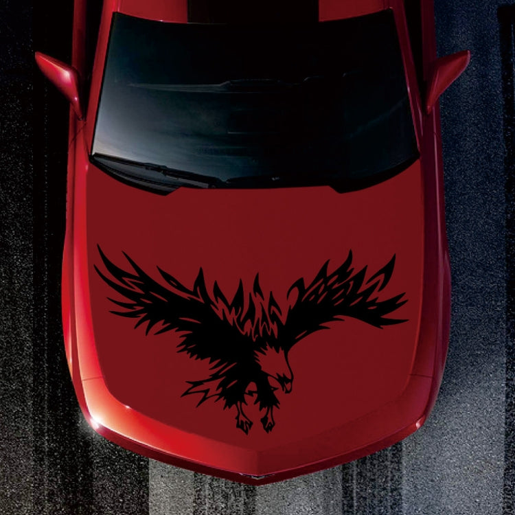 D-733 Eagle Pattern Car Modified Hood Decorative Sticker(Black) - In Car by buy2fix | Online Shopping UK | buy2fix