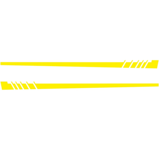 2 PCS/Set D-854 Stripe Pattern Car Modified Decorative Sticker(Yellow) - In Car by buy2fix | Online Shopping UK | buy2fix