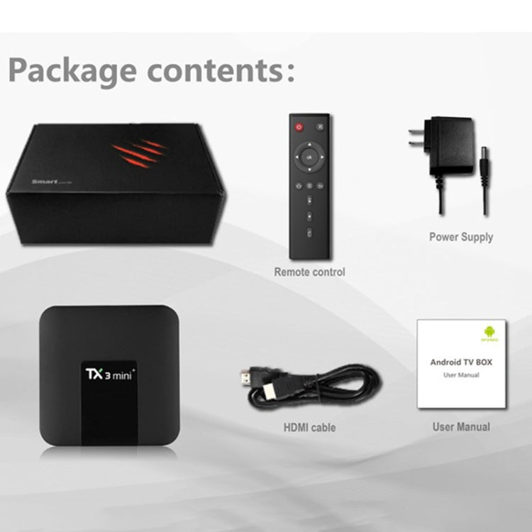 TX3 mini+  Android 11.0 Smart TV Box, Amlogic S905W2 Quad Core, Memory:4GB+64GB, 2.4GHz / 5GHz WiFi(AU Plug) - Consumer Electronics by buy2fix | Online Shopping UK | buy2fix