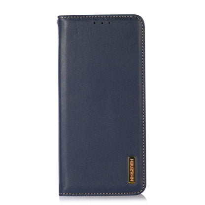 For Samsung Galaxy M13 4G Global KHAZNEH Nappa Top Layer Cowhide Leather Phone Case(Blue) - Galaxy Phone Cases by buy2fix | Online Shopping UK | buy2fix