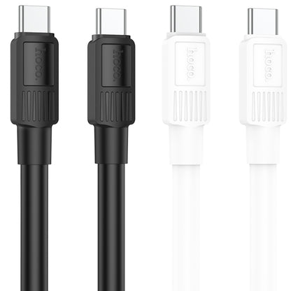 hoco X84 60W USB-C / Type-C to USB-C / Type-C Solid Charging Data Cable，Length：1m(Black) -  by hoco | Online Shopping UK | buy2fix