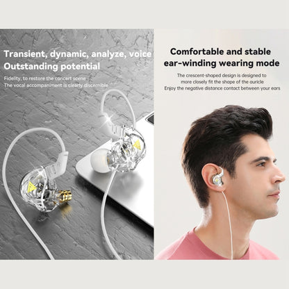 QKZ DMX Sports In-ear HIFI 3.5mm Wired Control Earphone with Mic(Purple) - In Ear Wired Earphone by QKZ | Online Shopping UK | buy2fix