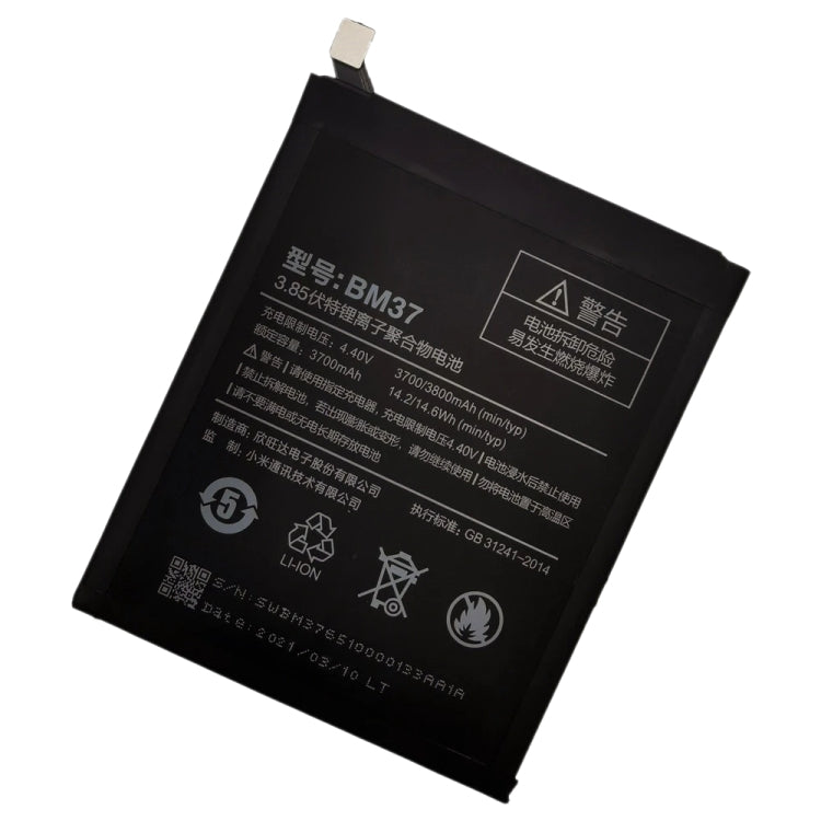 BM37 3800 mAh Li-Polymer Battery Replacement For Xiaomi Mi 5s Plus - For Xiaomi by buy2fix | Online Shopping UK | buy2fix