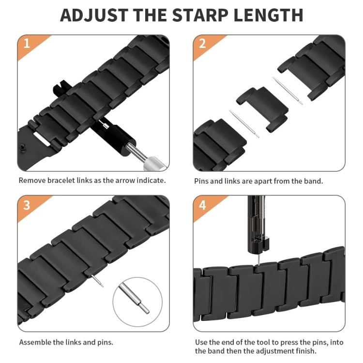 Titanium Alloy Watch Band For Apple Watch Series 9&8&7 41mm / SE 3&SE 2&6&SE&5&4 40mm / 3&2&1 38mm(Black) - Watch Bands by buy2fix | Online Shopping UK | buy2fix