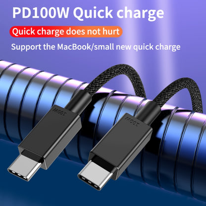 100W USB-C / Type-C to USB-C / Type-C Fast Charging Data Cable, Length:3m(Black) - Mobile Accessories by buy2fix | Online Shopping UK | buy2fix
