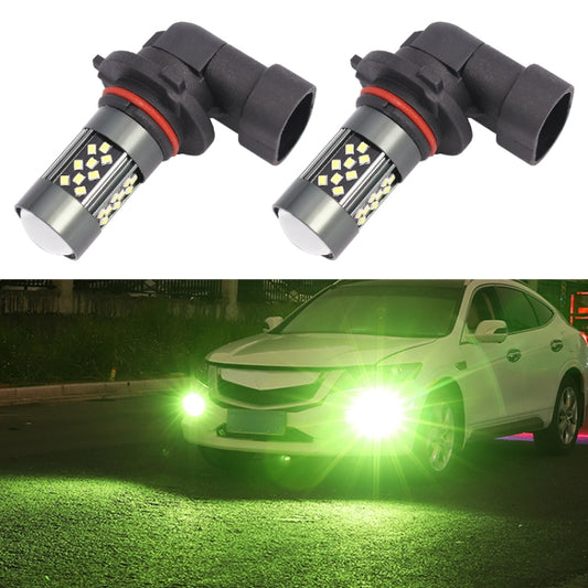 1 Pair 9006 12V 7W Continuous Car LED Fog Light(Lime Light) - In Car by buy2fix | Online Shopping UK | buy2fix