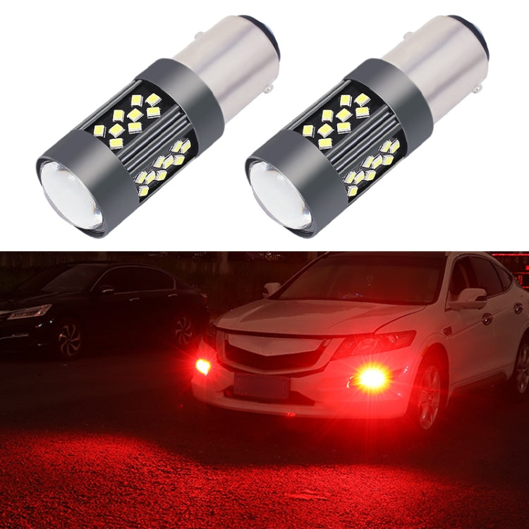 1 Pair 1157 12V 7W Strobe Car LED Fog Light(Red Light) - In Car by buy2fix | Online Shopping UK | buy2fix