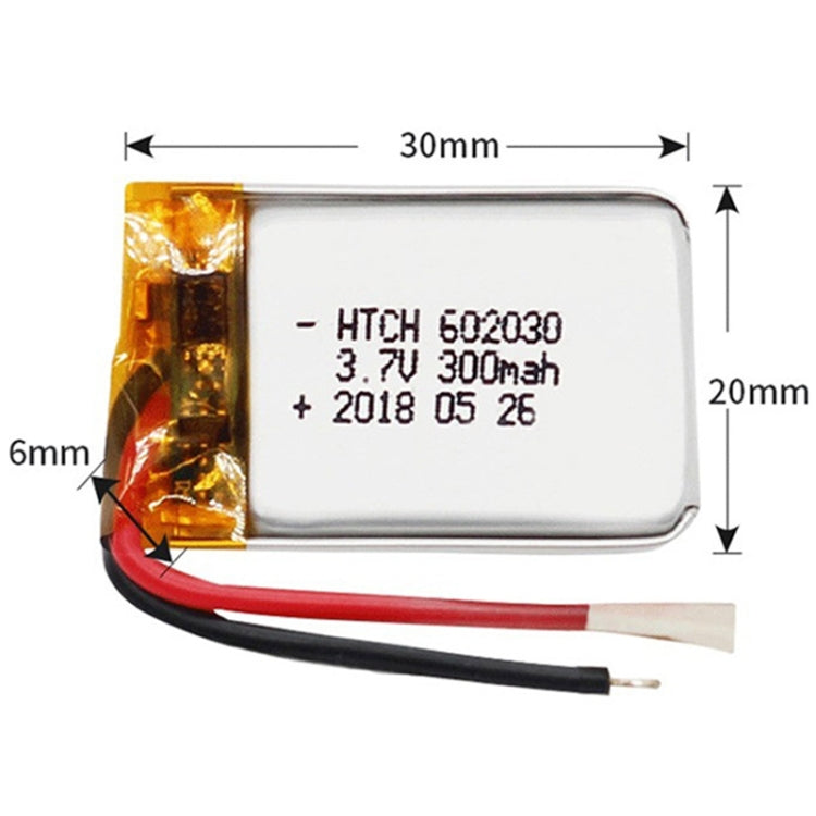 2pcs 602030 300mAh Li-Polymer Battery Replacement - Others by buy2fix | Online Shopping UK | buy2fix