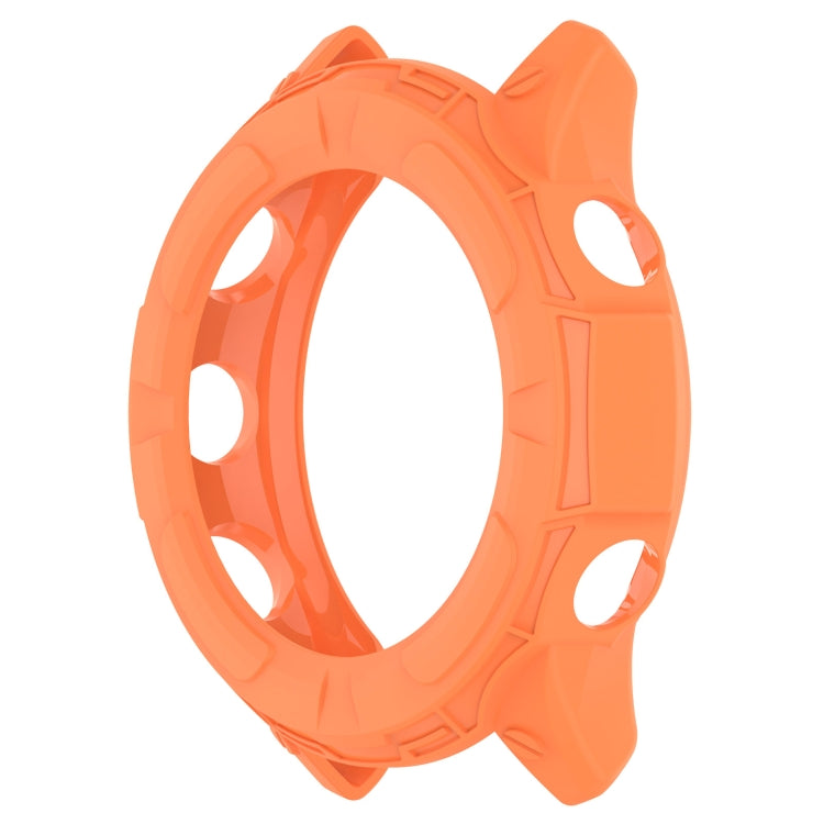 For Garmin Forerunner 955 Armor Hollow TPU Watch Case(Orange) - Watch Cases by buy2fix | Online Shopping UK | buy2fix