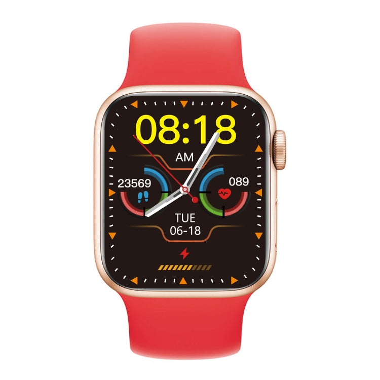 W17 Pro Max 1.9 inch Bluetooth Call Message Reminder Silicone Smart Watch(Red) - Smart Wear by buy2fix | Online Shopping UK | buy2fix
