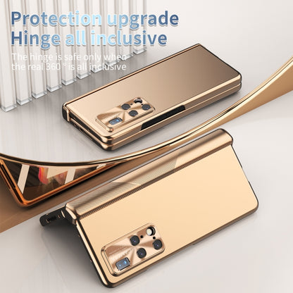 For Huawei Mate X2 Electroplating Hinged Folding Phone Case with S Pen Fold Edtion(Gold) - Huawei Cases by buy2fix | Online Shopping UK | buy2fix