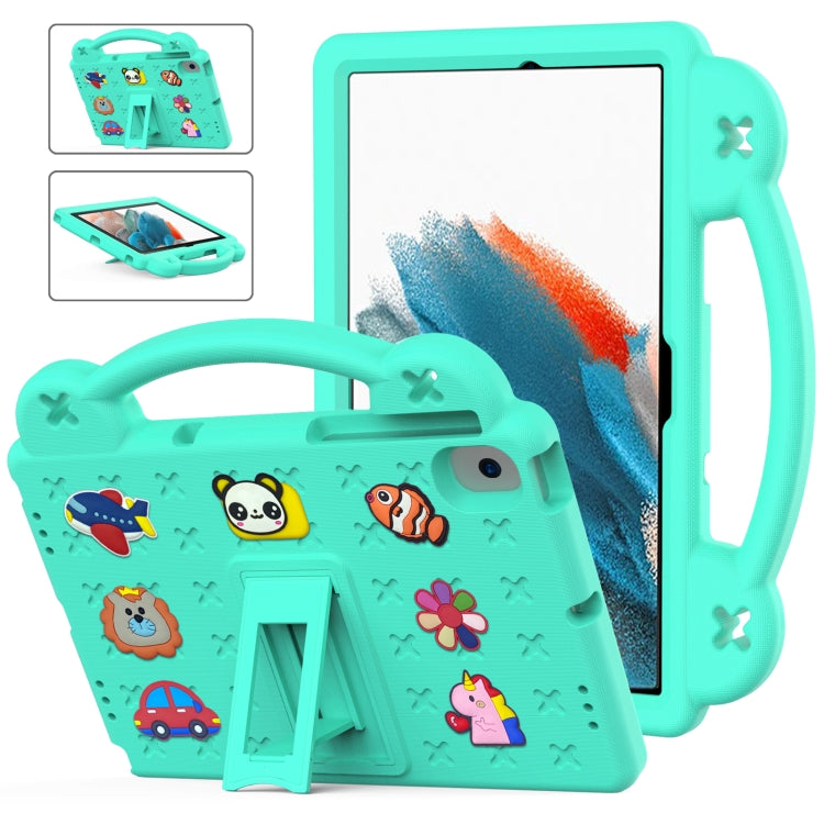 Handle Kickstand Children EVA Shockproof Tablet Case For Samsung Galaxy Tab A8 10.5 2022/2021 / Lenovo Tab M10 Plus 3rd Gen TB125FU 2022 10.6 inch / Huawei MatePad Pro 2021/2019 / Nokia T20 10.36 2021(Mint Green) - Samsung Accessories by buy2fix | Online Shopping UK | buy2fix