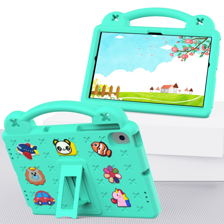 Handle Kickstand Children EVA Shockproof Tablet Case For Samsung Galaxy Tab A8 10.5 2022/2021 / Lenovo Tab M10 Plus 3rd Gen TB125FU 2022 10.6 inch / Huawei MatePad Pro 2021/2019 / Nokia T20 10.36 2021(Mint Green) - Samsung Accessories by buy2fix | Online Shopping UK | buy2fix