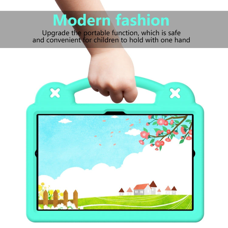 Handle Kickstand Children EVA Shockproof Tablet Case For Samsung Galaxy Tab A8 10.5 2022/2021 / Lenovo Tab M10 Plus 3rd Gen TB125FU 2022 10.6 inch / Huawei MatePad Pro 2021/2019 / Nokia T20 10.36 2021(Mint Green) - Samsung Accessories by buy2fix | Online Shopping UK | buy2fix