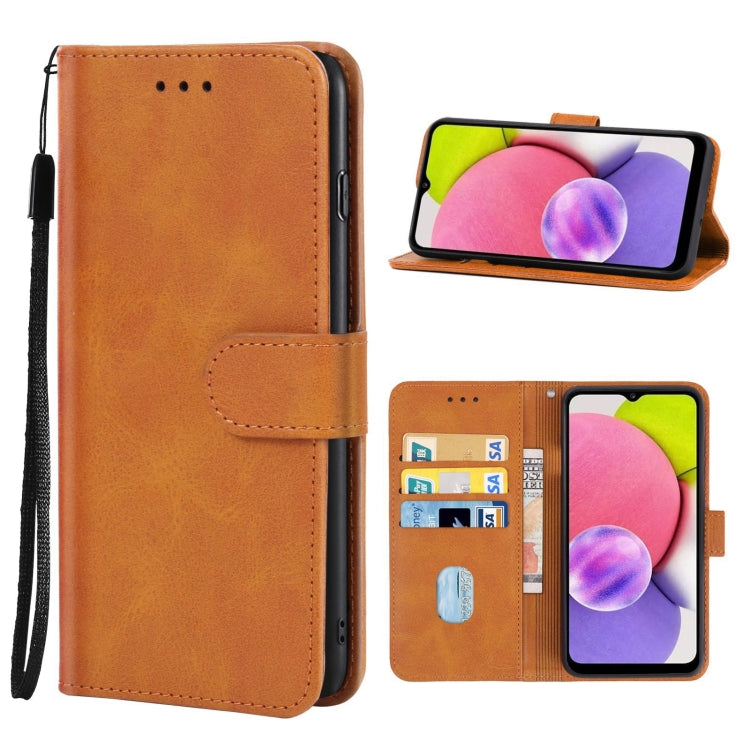 For Samsung Galaxy A04s / A13 5G Leather Phone Case(Brown) - Galaxy Phone Cases by buy2fix | Online Shopping UK | buy2fix