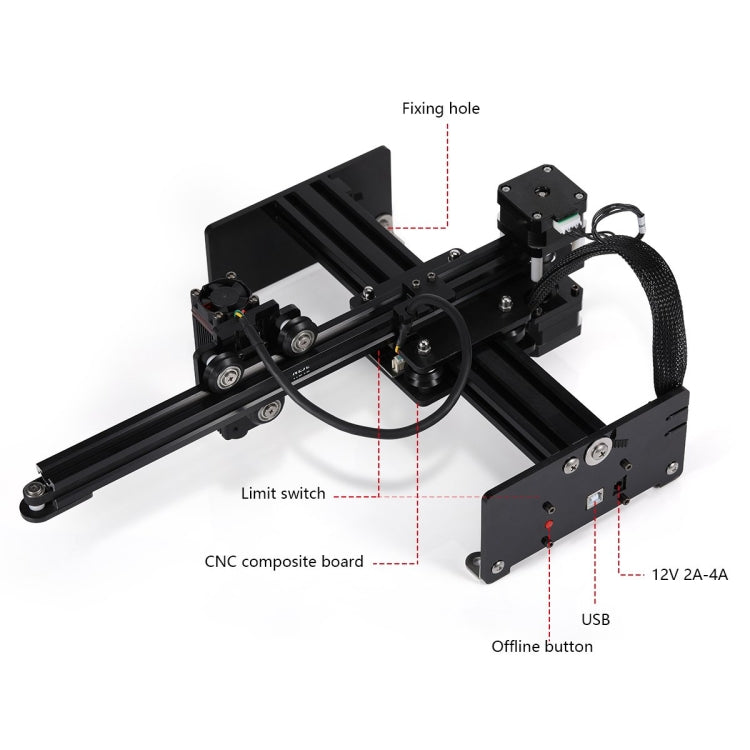 NEJE MASTER 3 Laser Engraver with N30820 Laser Module(EU Plug) - DIY Engraving Machines by NEJE | Online Shopping UK | buy2fix