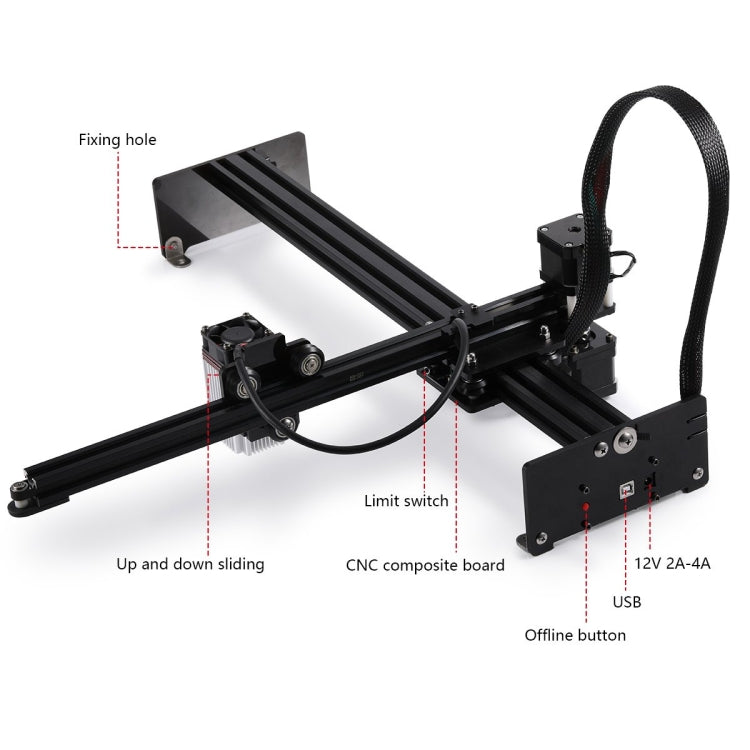 NEJE MASTER 3 Plus Laser Engraver with N40630 Laser Module(EU Plug) - DIY Engraving Machines by NEJE | Online Shopping UK | buy2fix