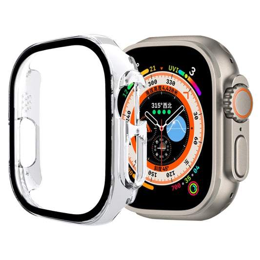 Tempered Glass Film PC Watch Case For Apple Watch Ultra 49mm(Transparent) - Smart Wear by buy2fix | Online Shopping UK | buy2fix