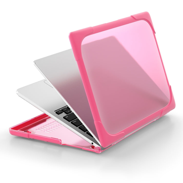 For MacBook Air 13.6 inch A2681 2022 TPU + PC Two-color Anti-fall Laptop Protective Case(Rose Red) - MacBook Air Cases by buy2fix | Online Shopping UK | buy2fix