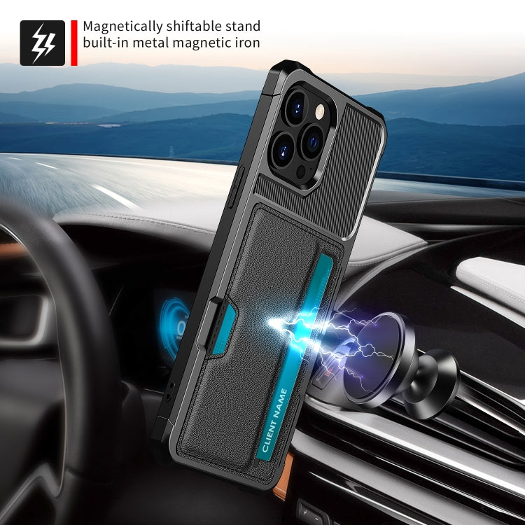 For iPhone 13 Pro ZM02 Card Slot Holder Phone Case (Black) - iPhone 13 Pro Cases by buy2fix | Online Shopping UK | buy2fix