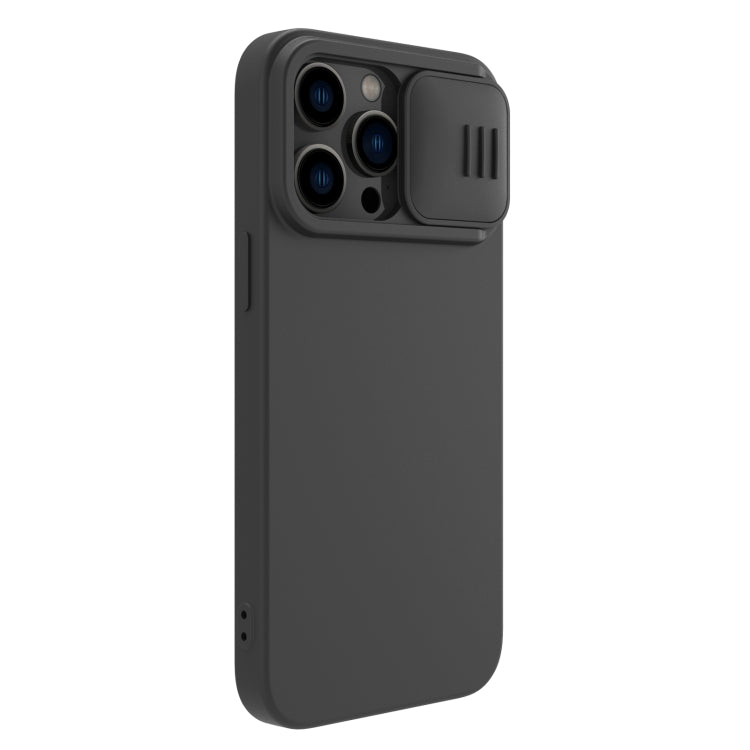 For iPhone 14 Pro Max NILLKIN CamShield Liquid Silicone Phone Case(Black) - iPhone 14 Pro Max Cases by NILLKIN | Online Shopping UK | buy2fix