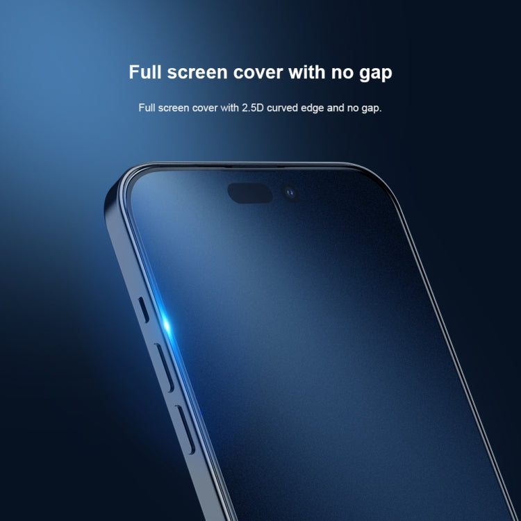 For iPhone 14 Pro NILLKIN Fog Mirror 0.33mm 9H Full Screen Matte Tempered Glass Film - iPhone 14 Pro Tempered Glass by NILLKIN | Online Shopping UK | buy2fix