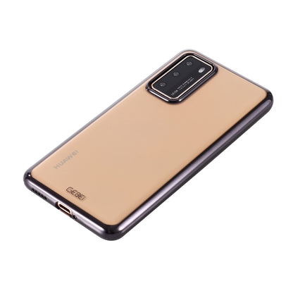 For Huawei P40 Pro GEBEI Plating TPU Shockproof Protective Case(Black) - Huawei Cases by GEBEI | Online Shopping UK | buy2fix