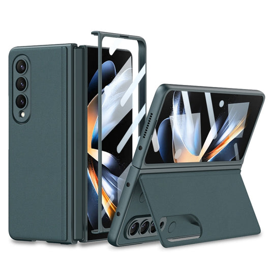For Samsung Galaxy Z Fold4 GKK Integrated Ultra-thin Folding Leather Phone Case with Stand(Green) - Galaxy Z Fold4 5G Cases by GKK | Online Shopping UK | buy2fix