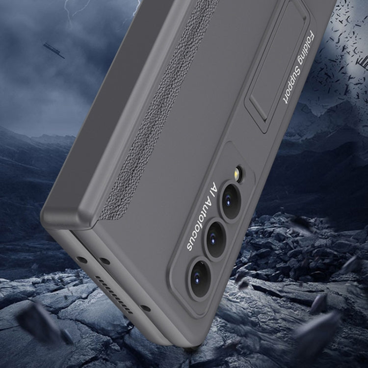For Samsung Galaxy Z Fold4 GKK Integrated Magnetic Hinge Folding Phone Case(Grey) - Galaxy Z Fold4 5G Cases by GKK | Online Shopping UK | buy2fix
