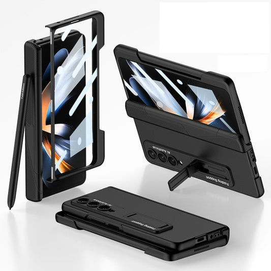 For Samsung Galaxy Z Fold4 GKK Integrated Magnetic Folding Phone Case with Pen Slot(Black) - Galaxy Z Fold4 5G Cases by GKK | Online Shopping UK | buy2fix