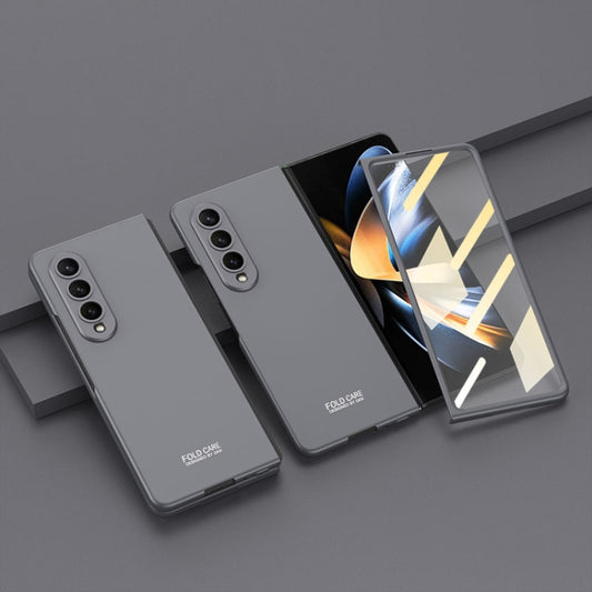For Samsung Galaxy Z Fold4 GKK Integrated Ultra-thin Full Coverage Phone Flip Case(Grey) - Galaxy Z Fold4 5G Cases by GKK | Online Shopping UK | buy2fix