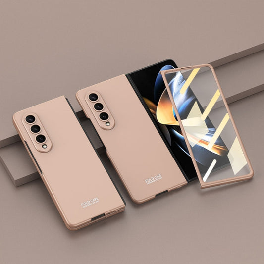 For Samsung Galaxy Z Fold4 GKK Integrated Ultra-thin Full Coverage Phone Flip Case(Mist Gold) - Galaxy Z Fold4 5G Cases by GKK | Online Shopping UK | buy2fix