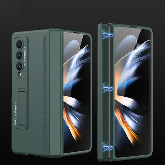 For Samsung Galaxy Z Fold4 GKK Magnetic Hinged Folding Full Phone Case(Night Green) - Galaxy Z Fold4 5G Cases by GKK | Online Shopping UK | buy2fix
