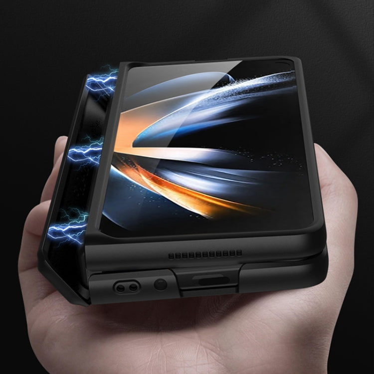 For Samsung Galaxy Z Fold4 GKK Magnetic Hinged Folding Full Phone Case(Deep Sea Green) - Galaxy Z Fold4 5G Cases by GKK | Online Shopping UK | buy2fix