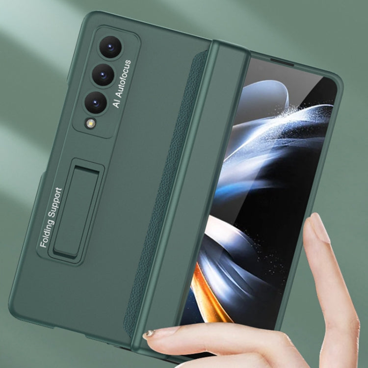 For Samsung Galaxy Z Fold4 GKK Magnetic Hinged Folding Full Phone Case(Night Green) - Galaxy Z Fold4 5G Cases by GKK | Online Shopping UK | buy2fix