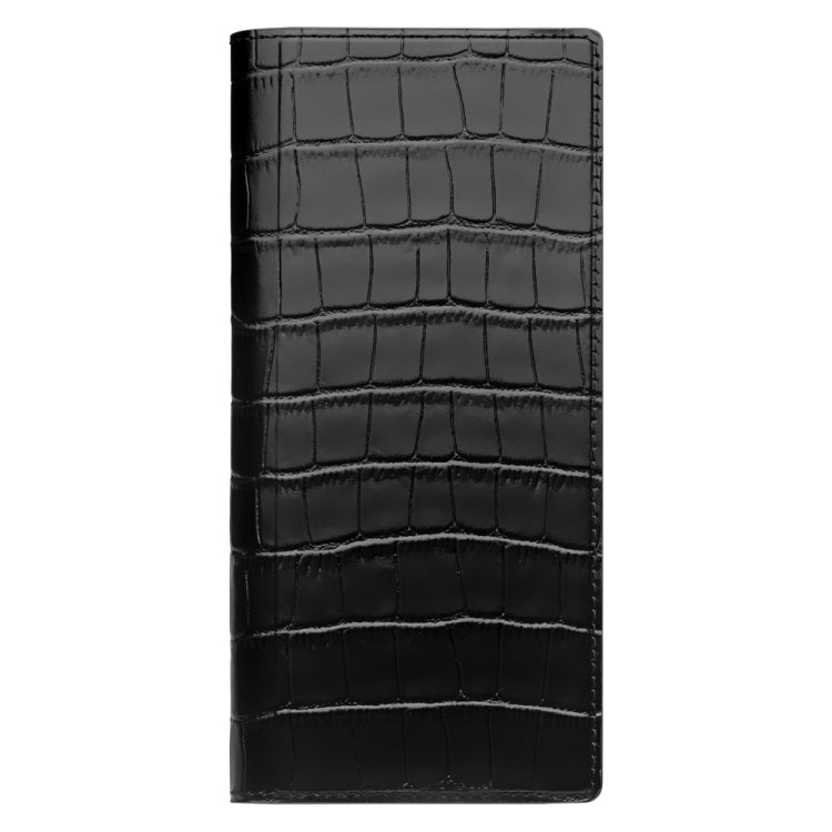 For Huawei Mate XS 2 QIALINO Crocodile Pattern Genuine Leather Phone Case(Black) - Huawei Cases by QIALINO | Online Shopping UK | buy2fix