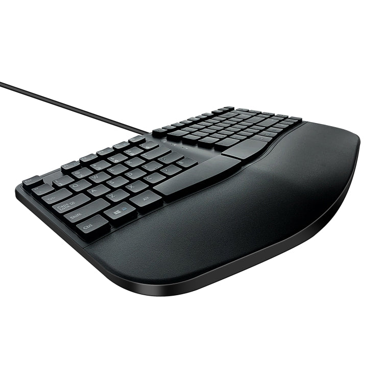 390B 87-key Ergonomic Split Wired Keyboard - Wired Keyboard by buy2fix | Online Shopping UK | buy2fix
