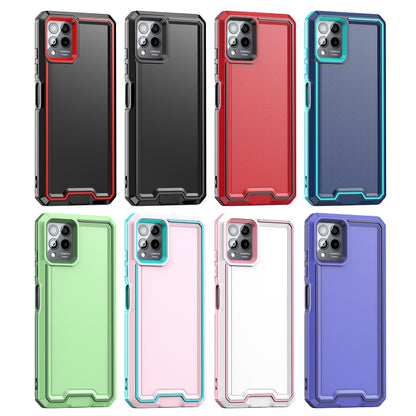 For T-Mobile Revvl 6 Pro 5G Armour Two-color TPU + PC Phone Case(Blue+Sky Blue) - More Brand by buy2fix | Online Shopping UK | buy2fix