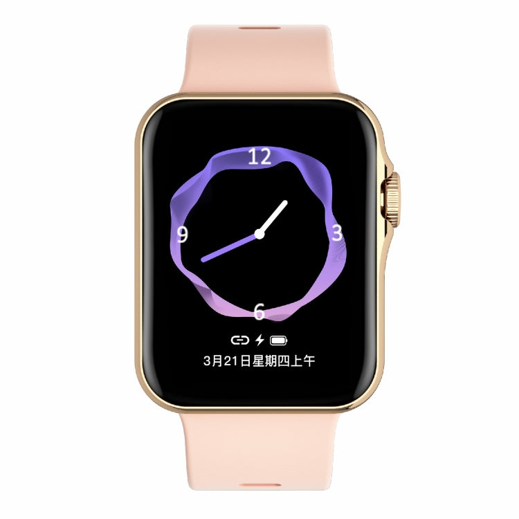 D07 1.7 inch Square Screen Smart Watch with Payment NFC Encoder(Gold) - Smart Wear by buy2fix | Online Shopping UK | buy2fix