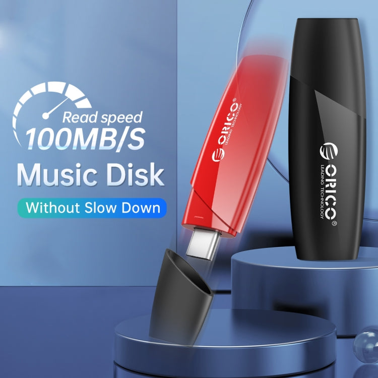 ORCIO USB3.0 U Disk Drive, Read: 100MB/s, Write: 15MB/s, Memory:128GB, Port:USB-A(Red) - USB Flash Drives by ORICO | Online Shopping UK | buy2fix