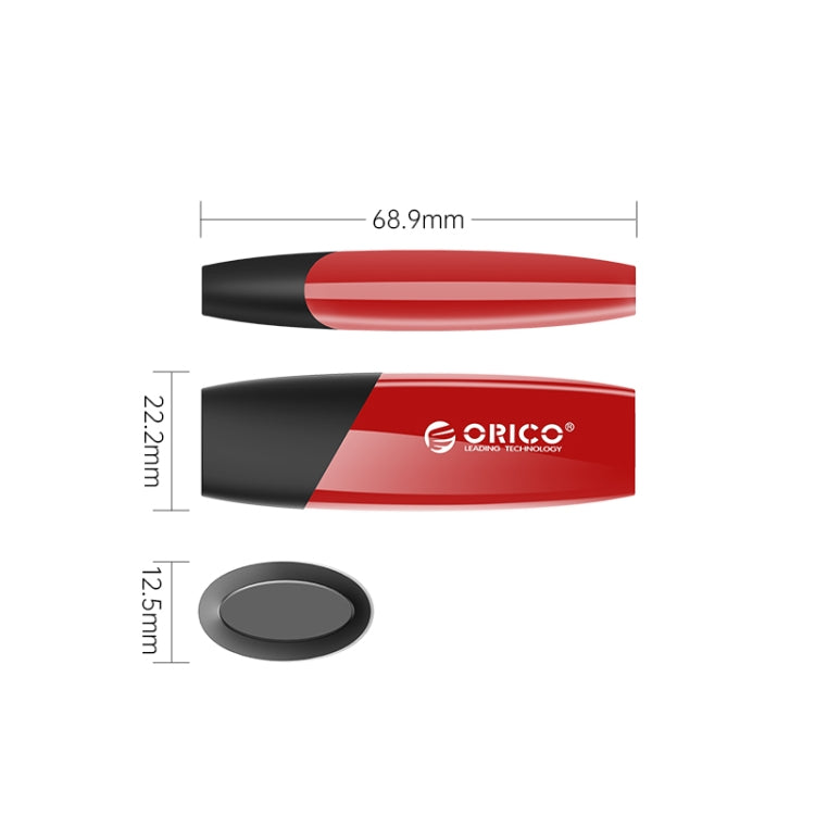 ORICO USB Solid State Flash Drive, Read: 520MB/s, Write: 450MB/s, Memory:128GB, Port:USB-A(Red) - USB Flash Drives by ORICO | Online Shopping UK | buy2fix