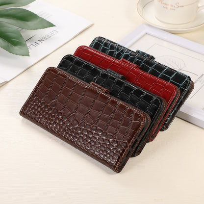 For Samsung Galaxy A14 5G Crocodile Top Layer Cowhide Leather Phone Case(Red) - Galaxy Phone Cases by buy2fix | Online Shopping UK | buy2fix