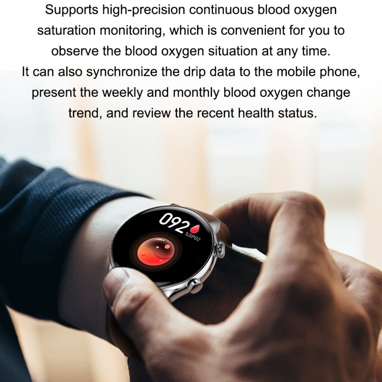Ochstin 5HK8 Pro 1.36 inch Round Screen Blood Oxygen Blood Pressure Monitoring Bluetooth Smart Watch, Strap:Steel(Gold) - Smart Wear by OCHSTIN | Online Shopping UK | buy2fix