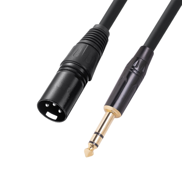 TC145BK19 6.35mm 1/4 inch TRS Male to XLR 3pin Male Audio Cable, Length:1m - Microphone Audio Cable & Connector by buy2fix | Online Shopping UK | buy2fix