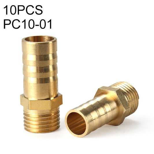 PC10-01 LAIZE 10pcs Pneumatic Components Pagoda PC External Thread -  by LAIZE | Online Shopping UK | buy2fix