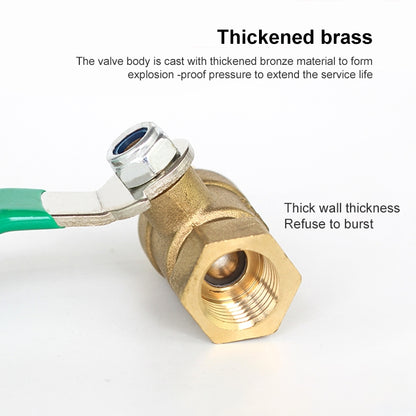 LAIZE Pneumatic Hose Connector Thickened Brass Ball Valve, Size:Double Inside 2 Point 1/4 inch -  by LAIZE | Online Shopping UK | buy2fix