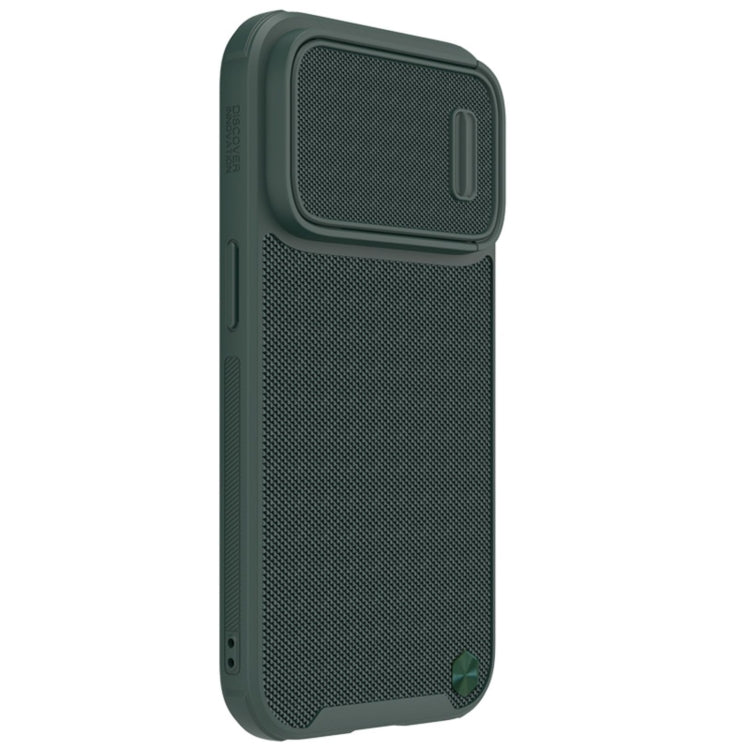 For iPhone 14 Pro Max NILLKIN Texture MagSafe Camshield PC + TPU Phone Case(Green) - iPhone 14 Pro Max Cases by NILLKIN | Online Shopping UK | buy2fix